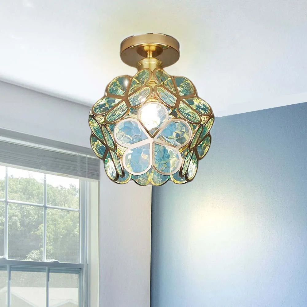 Hexagonale Prism Blüten Deckenlampe