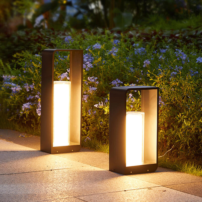 Quadratische LED-Gartenleuchten