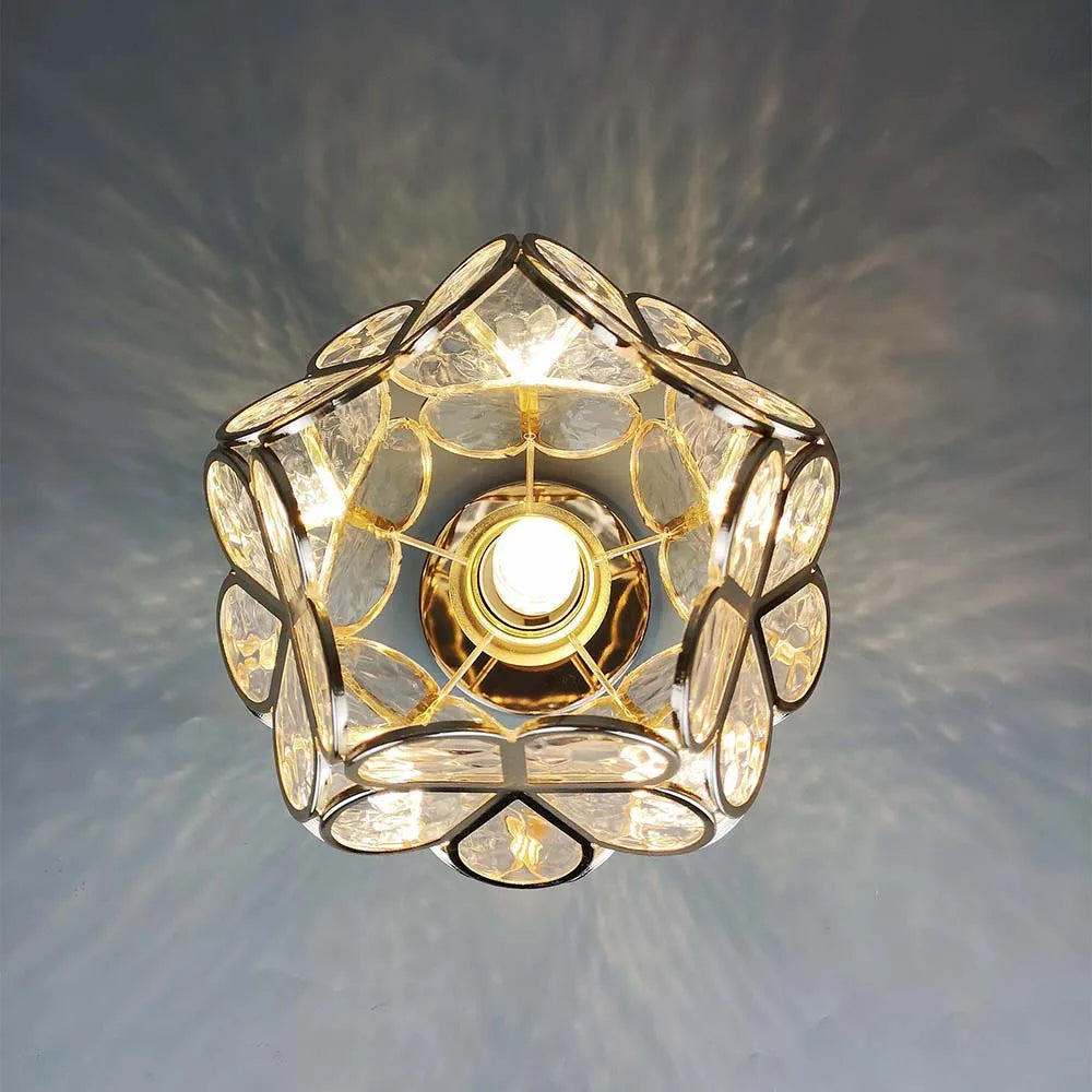 Hexagonale Prism Blüten Deckenlampe