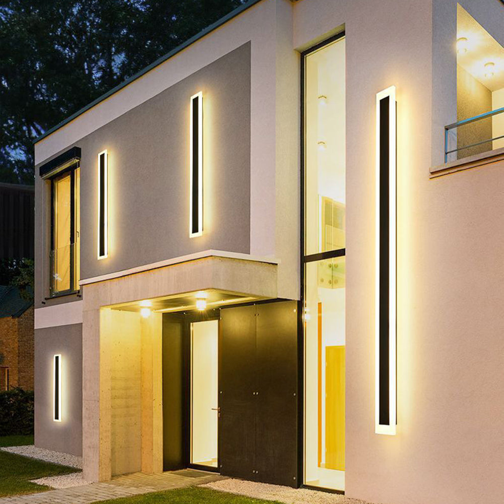 Schwarze Außenwandleuchte LED