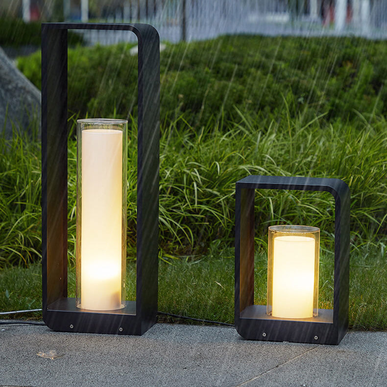 Quadratische LED-Gartenleuchten