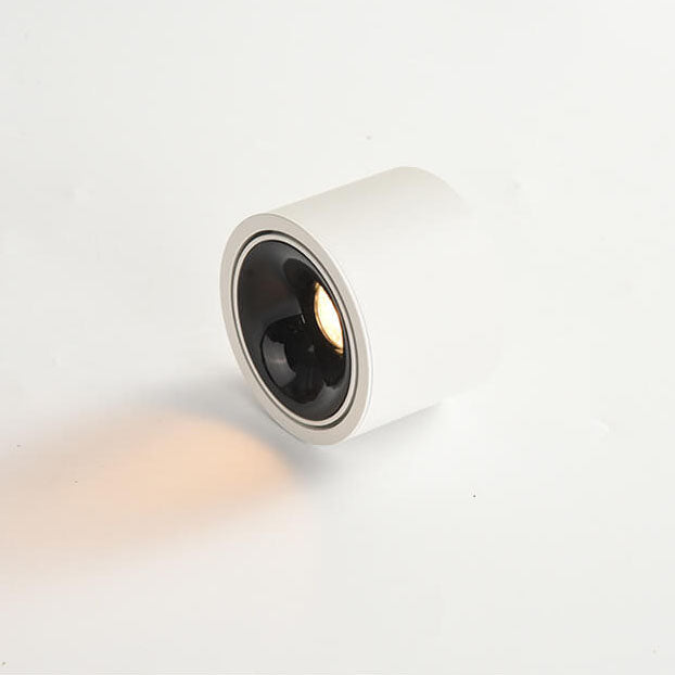 Runde, verstellbare LED-Deckenleuchte mit Spotfunktion