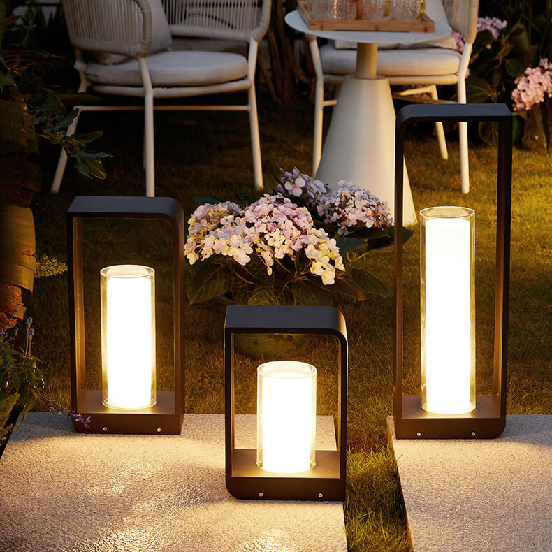 Quadratische LED-Gartenleuchten