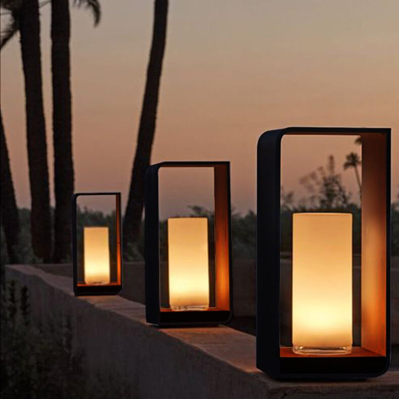 Quadratische LED-Gartenleuchten