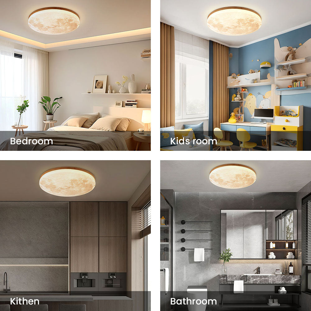 Mond Runde LED Deckenleuchte