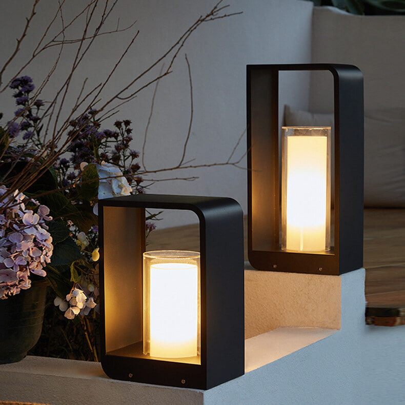 Quadratische LED-Gartenleuchten