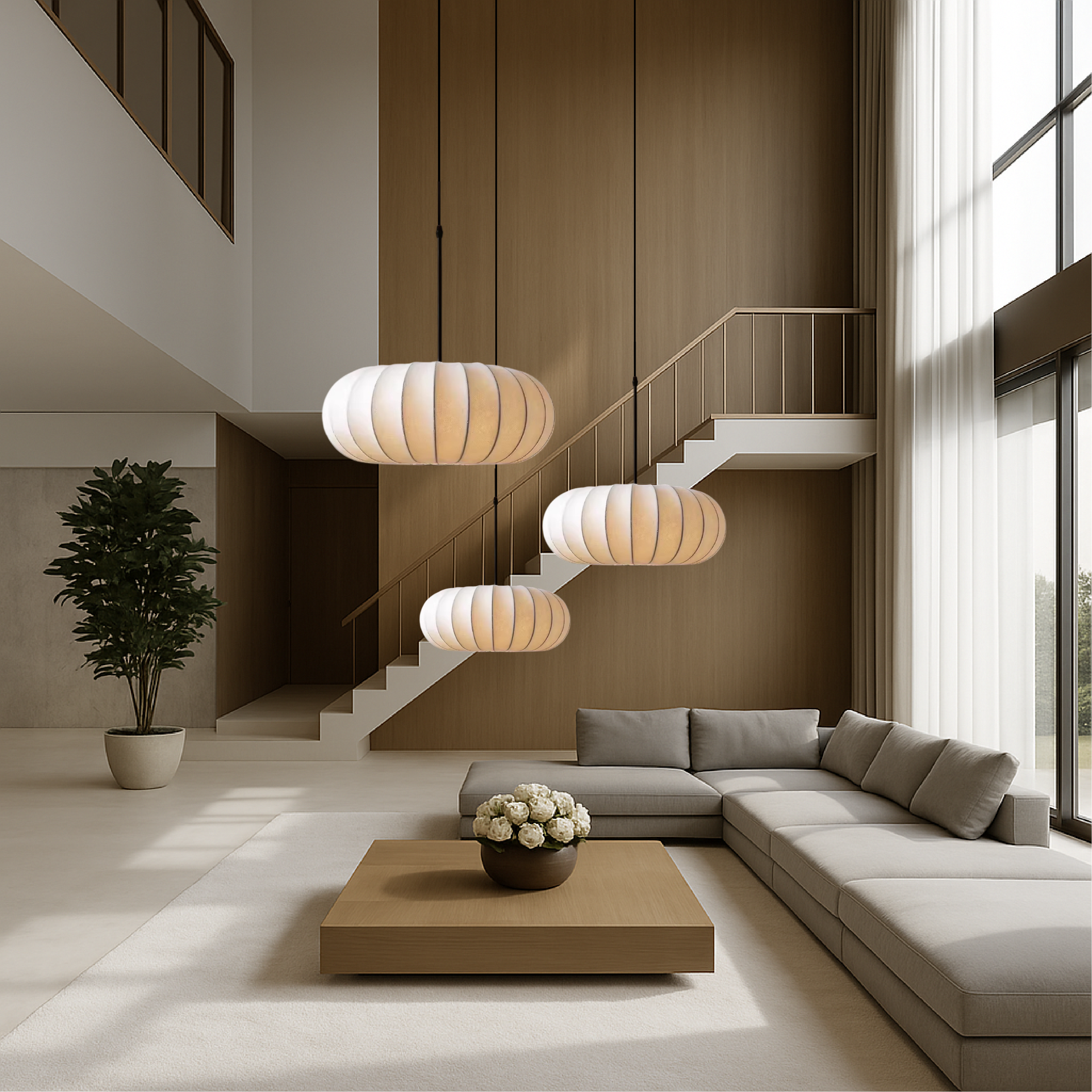 Kürbisförmige Pendelleuchte | LED