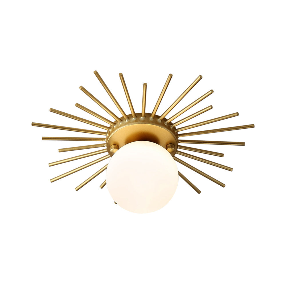 Radiale Spiked Sphärische Deckenlampe