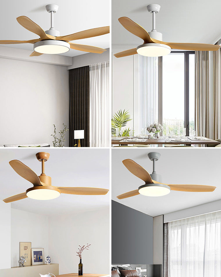 LED-Deckenleuchte mit umschaltbarem Ventilator