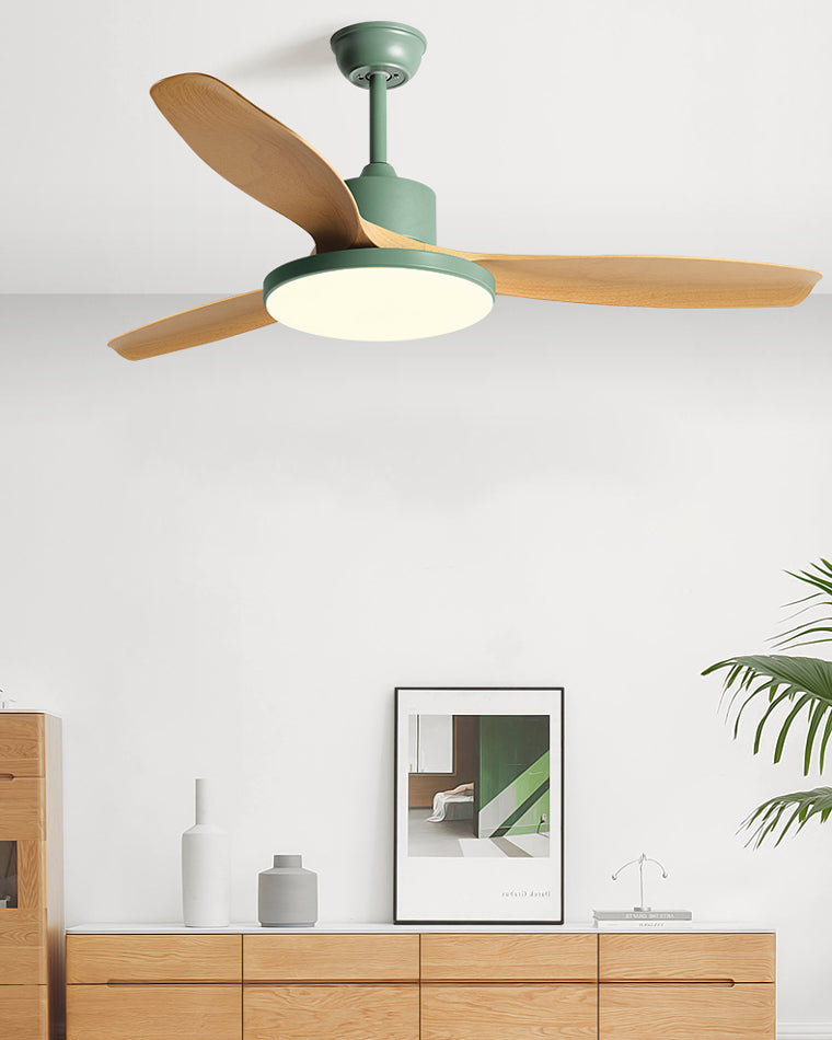 LED-Deckenleuchte mit umschaltbarem Ventilator