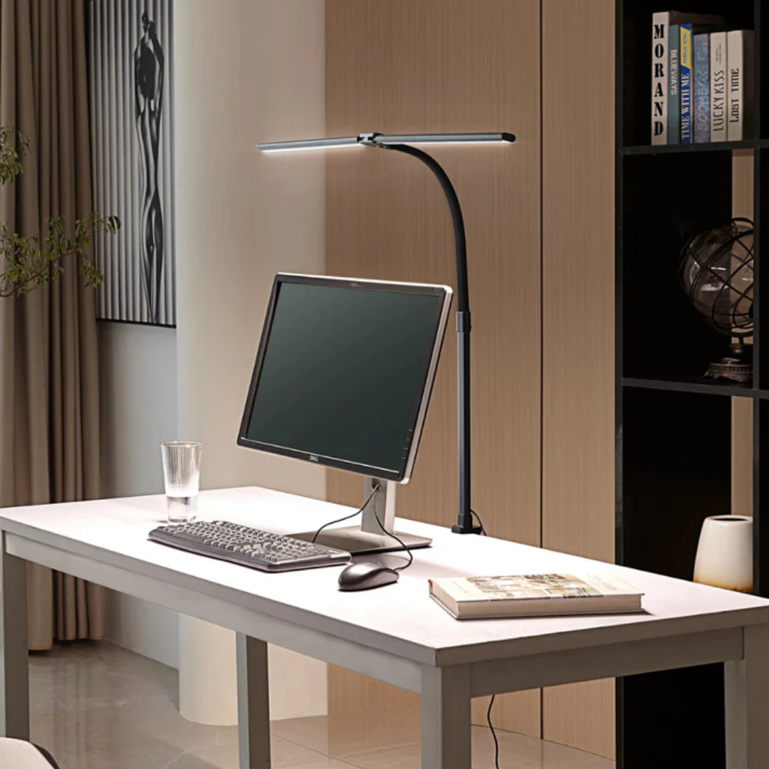Klemmlampe mit Doppelkopf