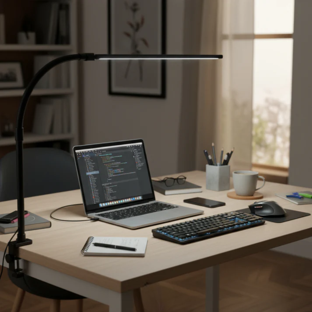 Klemmlampe mit Doppelkopf
