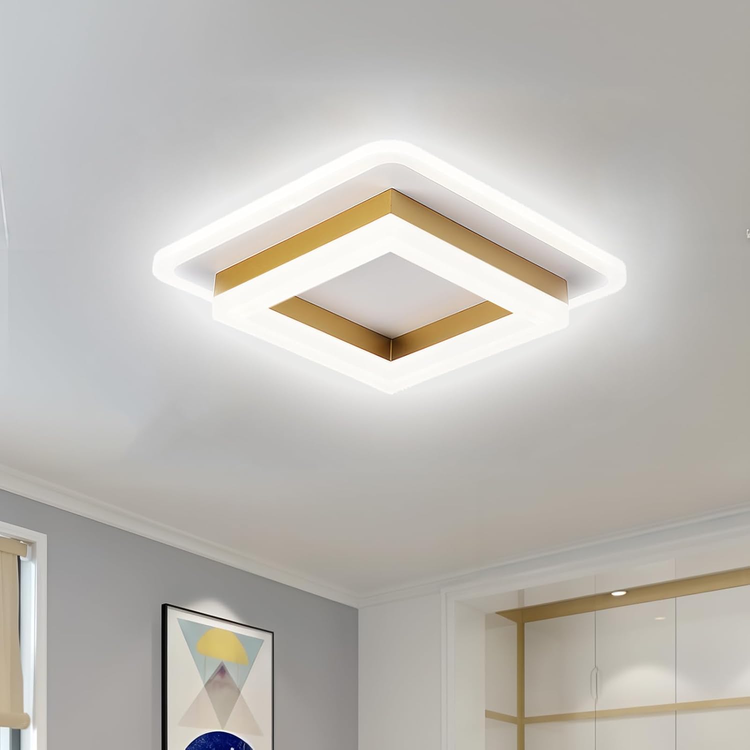 Quadratische Flur LED-Deckenleuchten