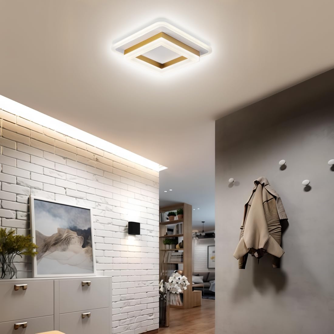 Quadratische Flur LED-Deckenleuchten