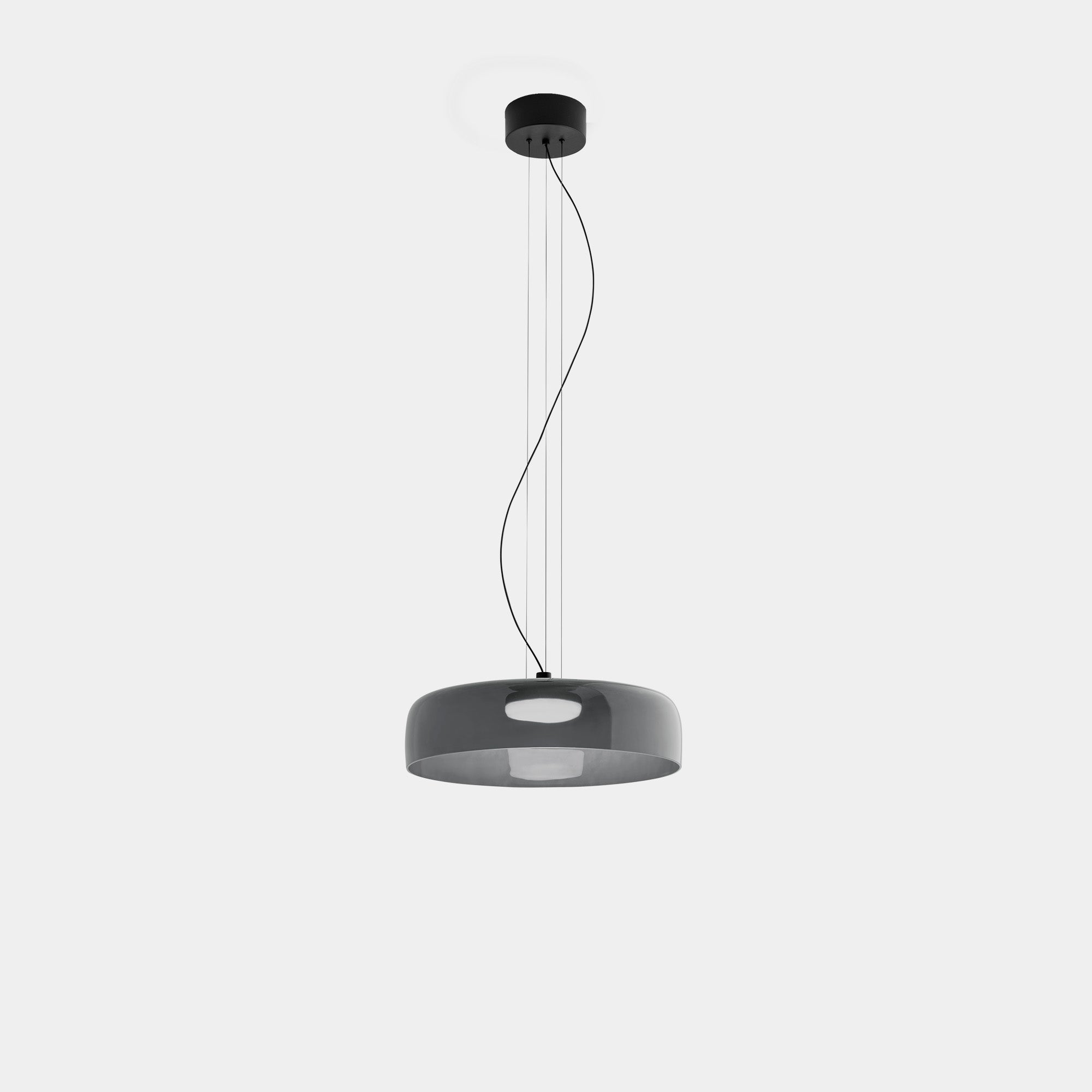 Levels Pendelleuchte mit Glasschirmen