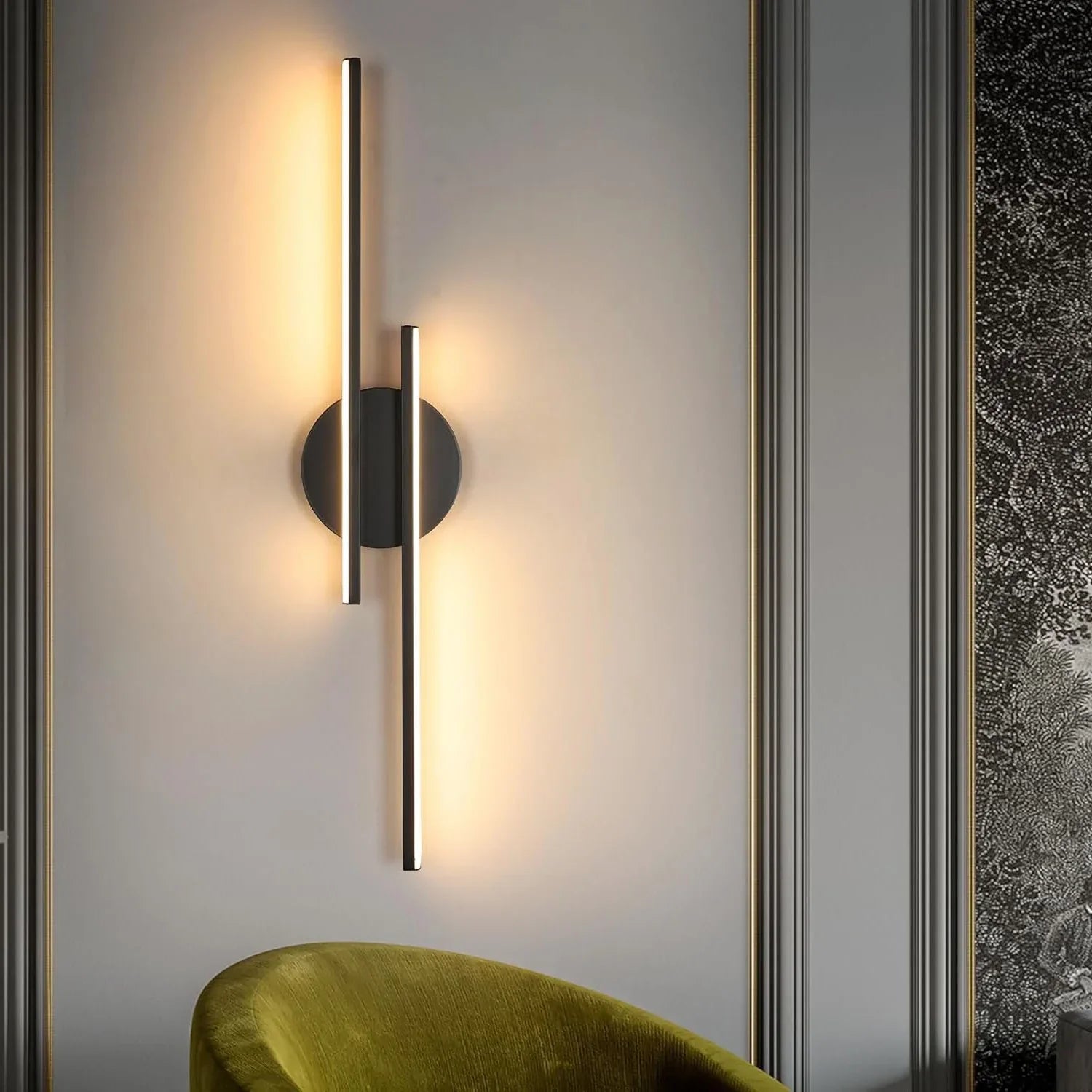 Asymmetrische Lineare Wandleuchte