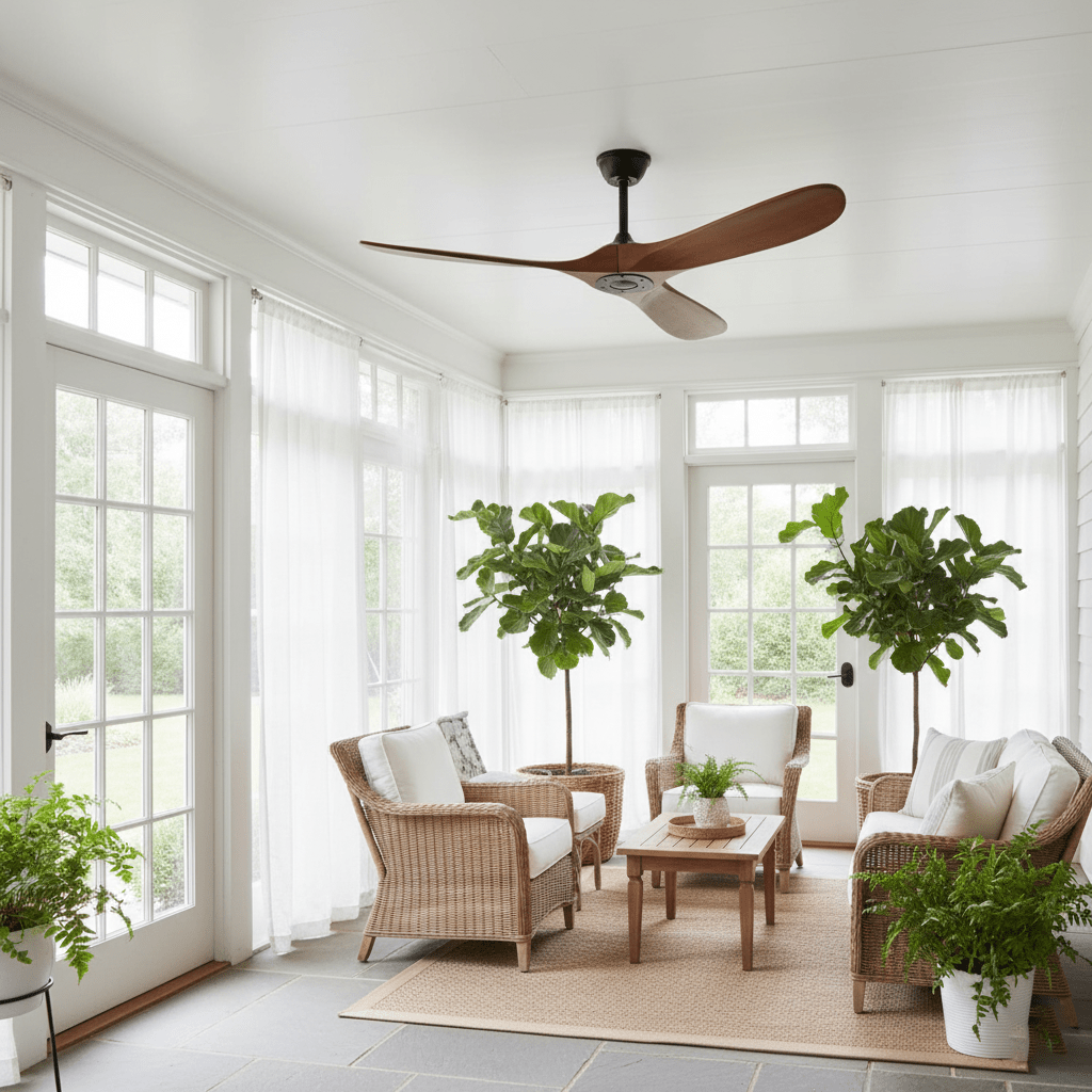 Aerodynamischer Deckenventilator für Innenräume