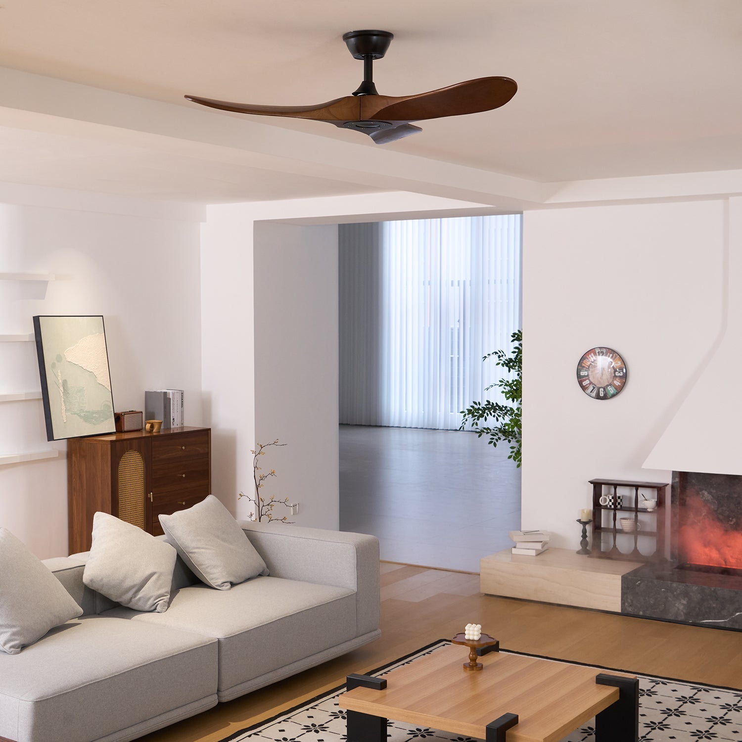 Aerodynamischer Deckenventilator für Innenräume