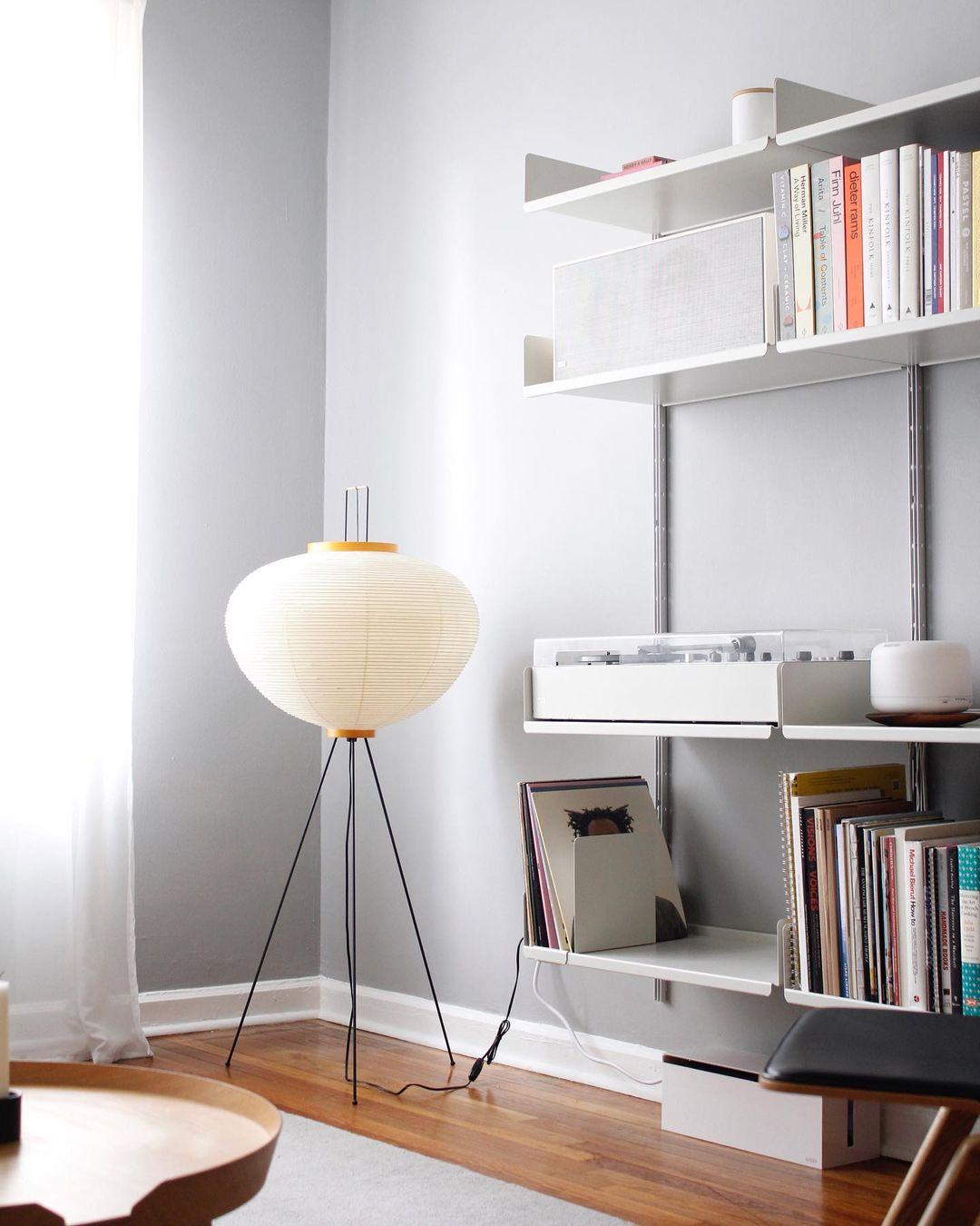 Reispapier Stehlampe | Wohnzimmer
