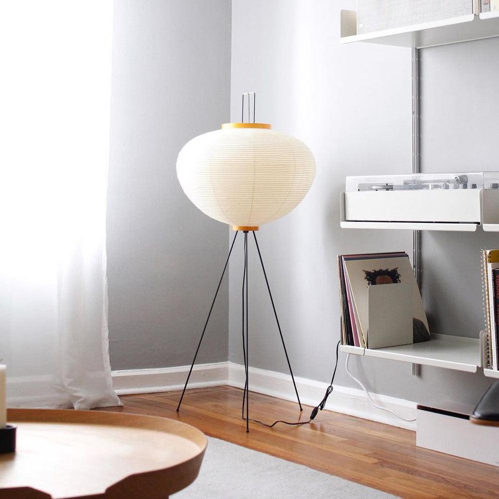 Reispapier Stehlampe | Wohnzimmer