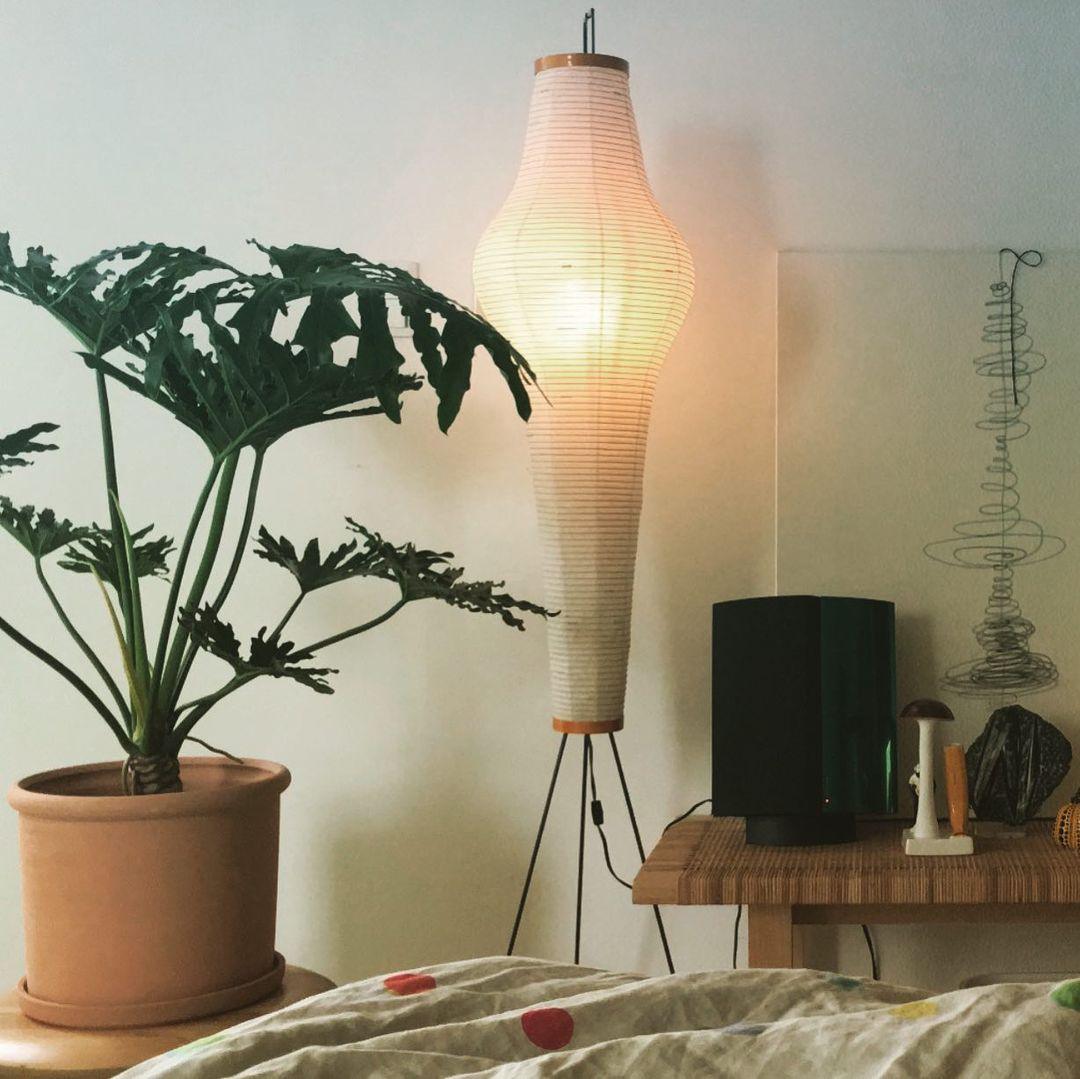 Reispapier Stehlampe | Wohnzimmer