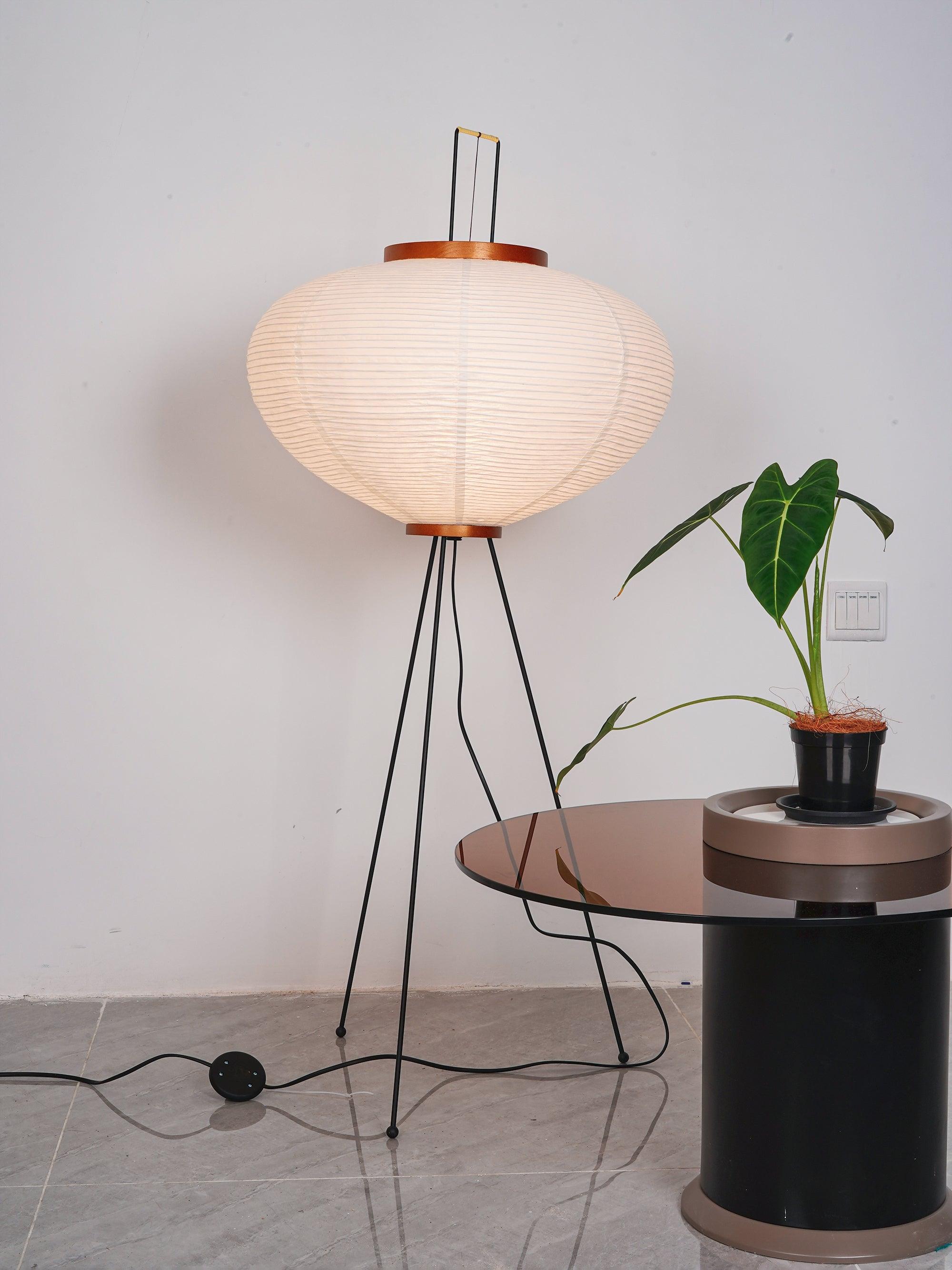 Reispapier Stehlampe | Wohnzimmer