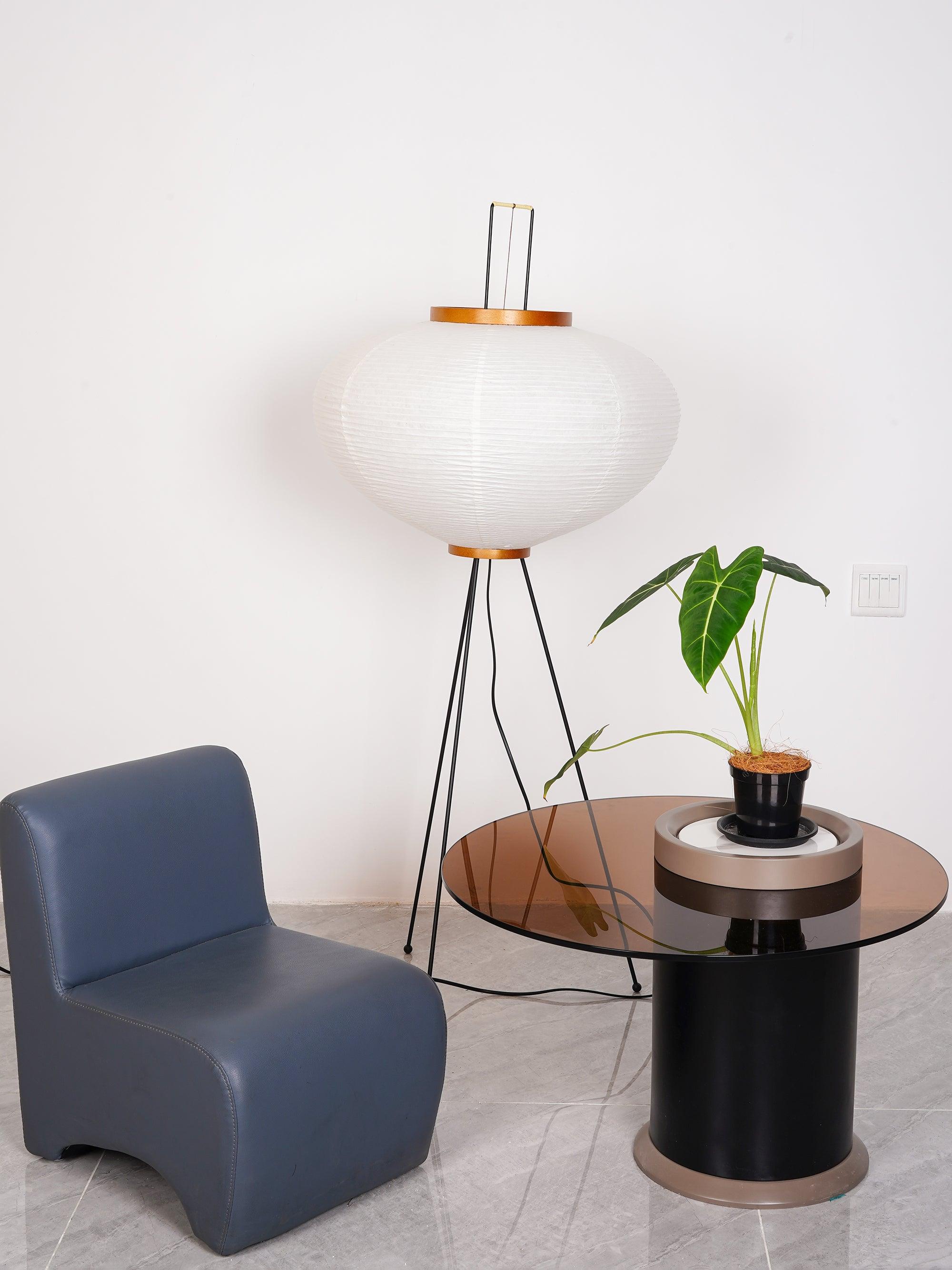 Reispapier Stehlampe | Wohnzimmer