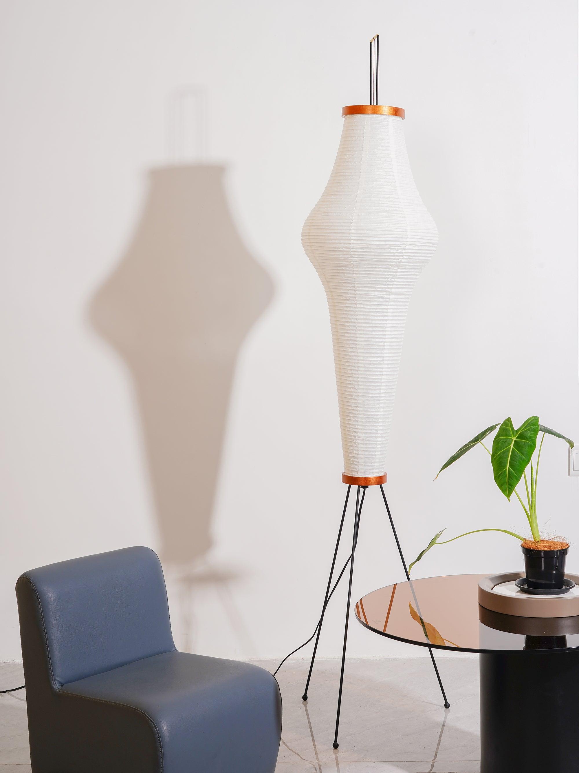 Reispapier Stehlampe | Wohnzimmer