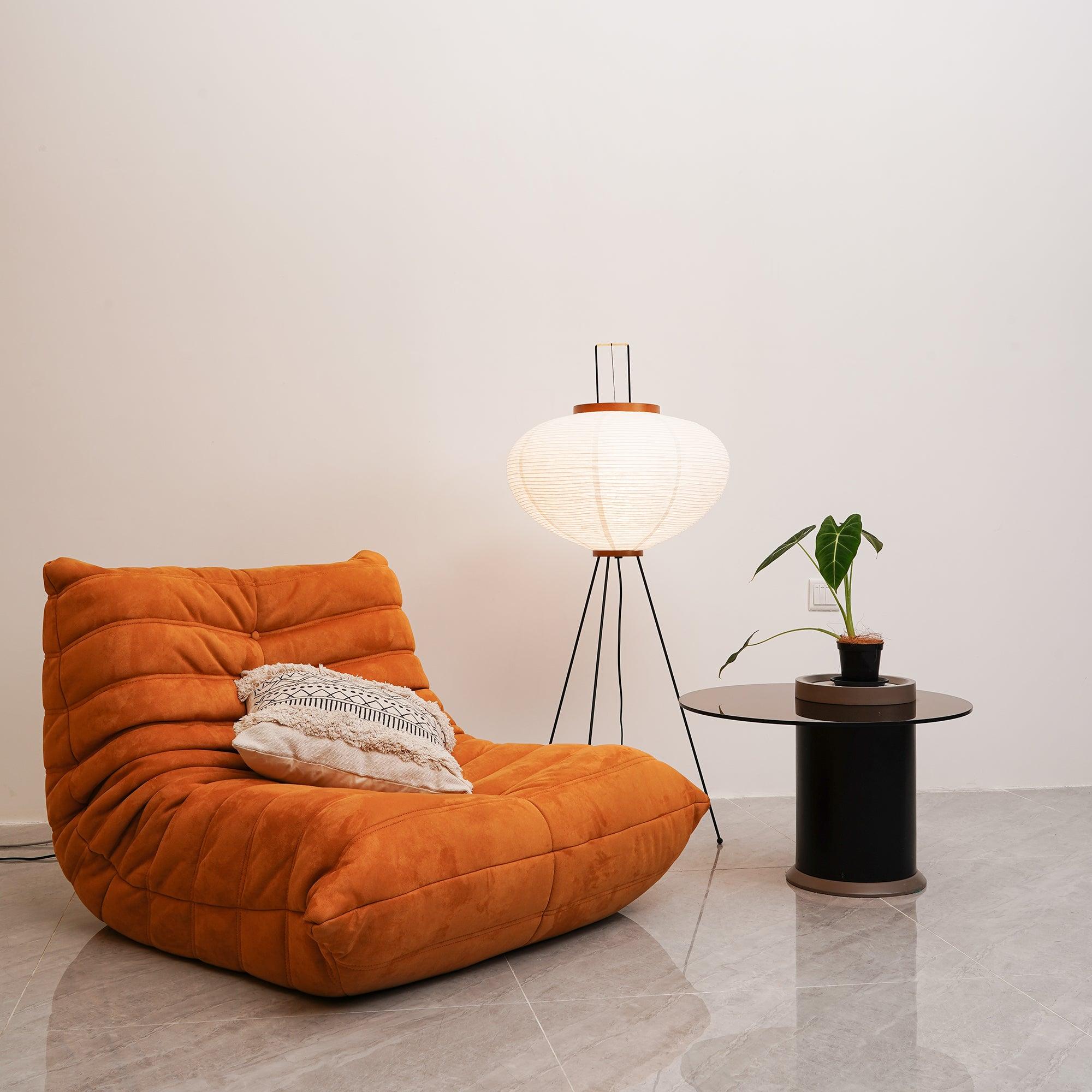 Reispapier Stehlampe | Wohnzimmer