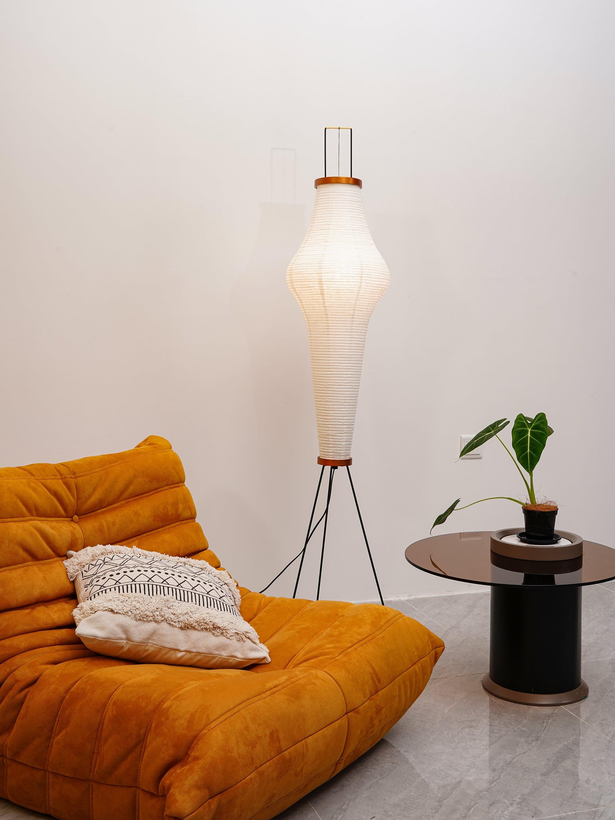 Reispapier Stehlampe | Wohnzimmer