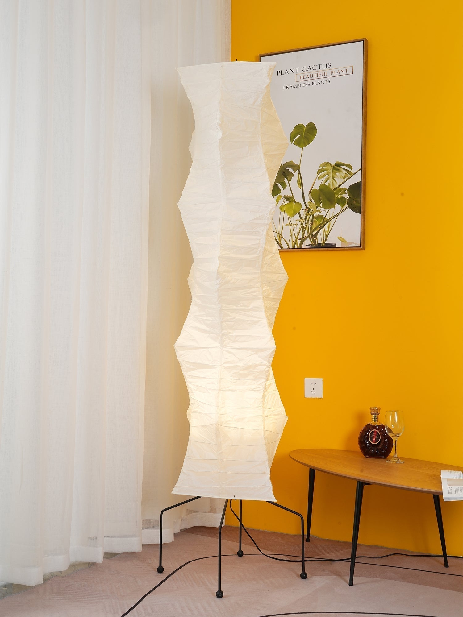 Reispapier Stehlampe | Wohnzimmer