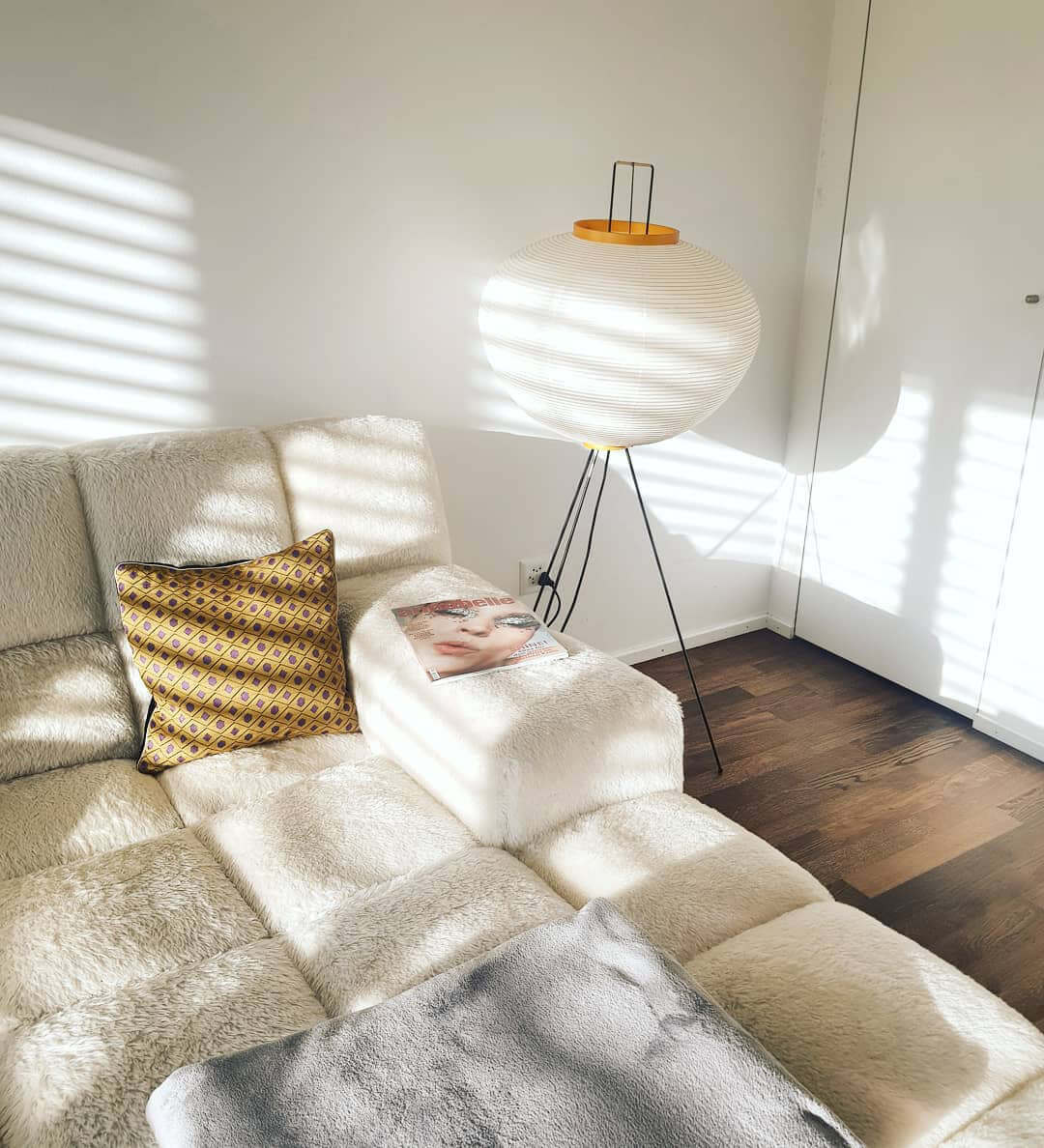 Reispapier Stehlampe | Wohnzimmer