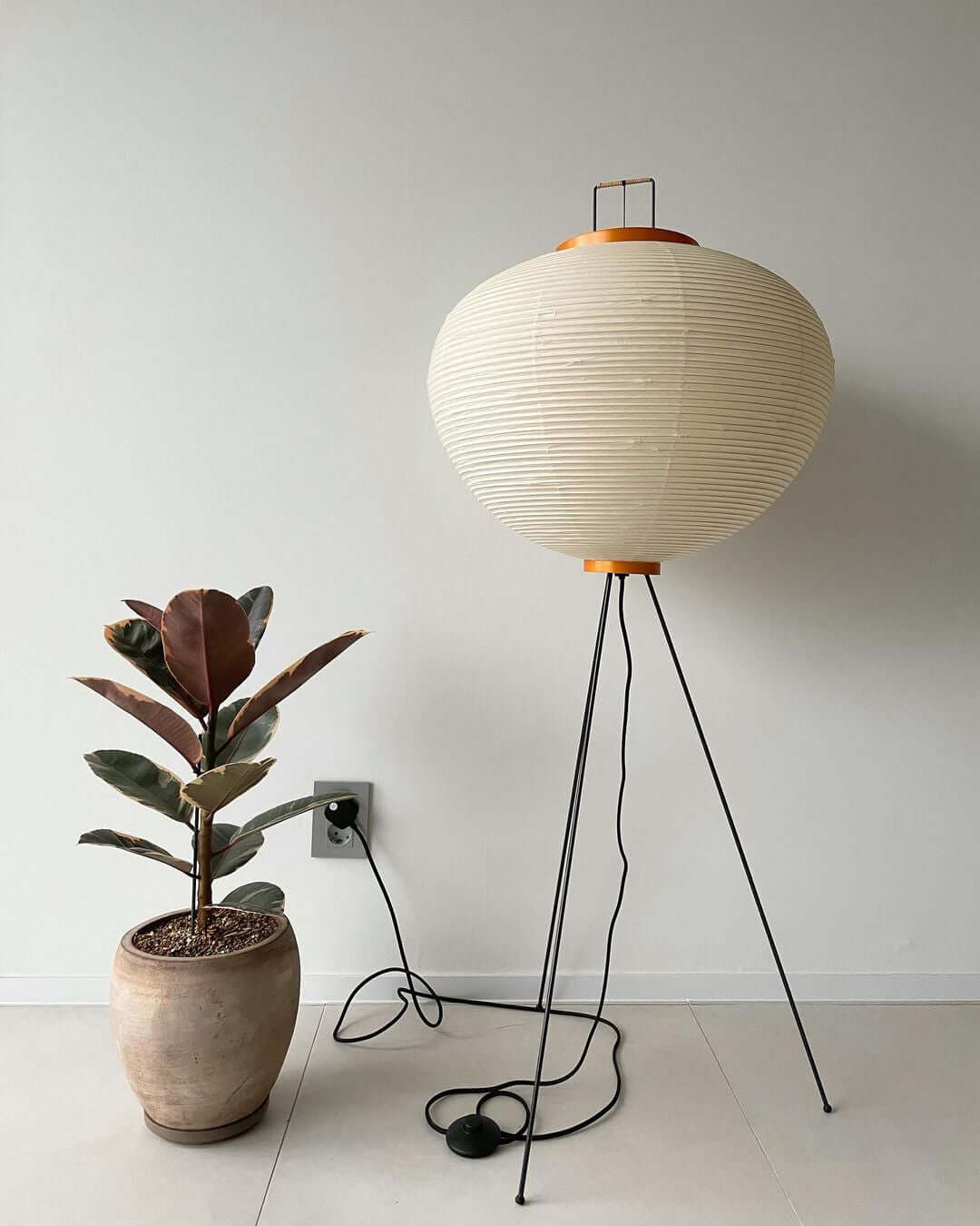 Reispapier Stehlampe | Wohnzimmer