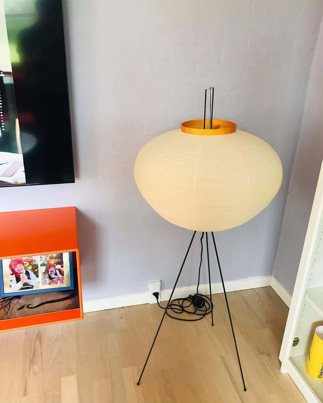 Reispapier Stehlampe | Wohnzimmer