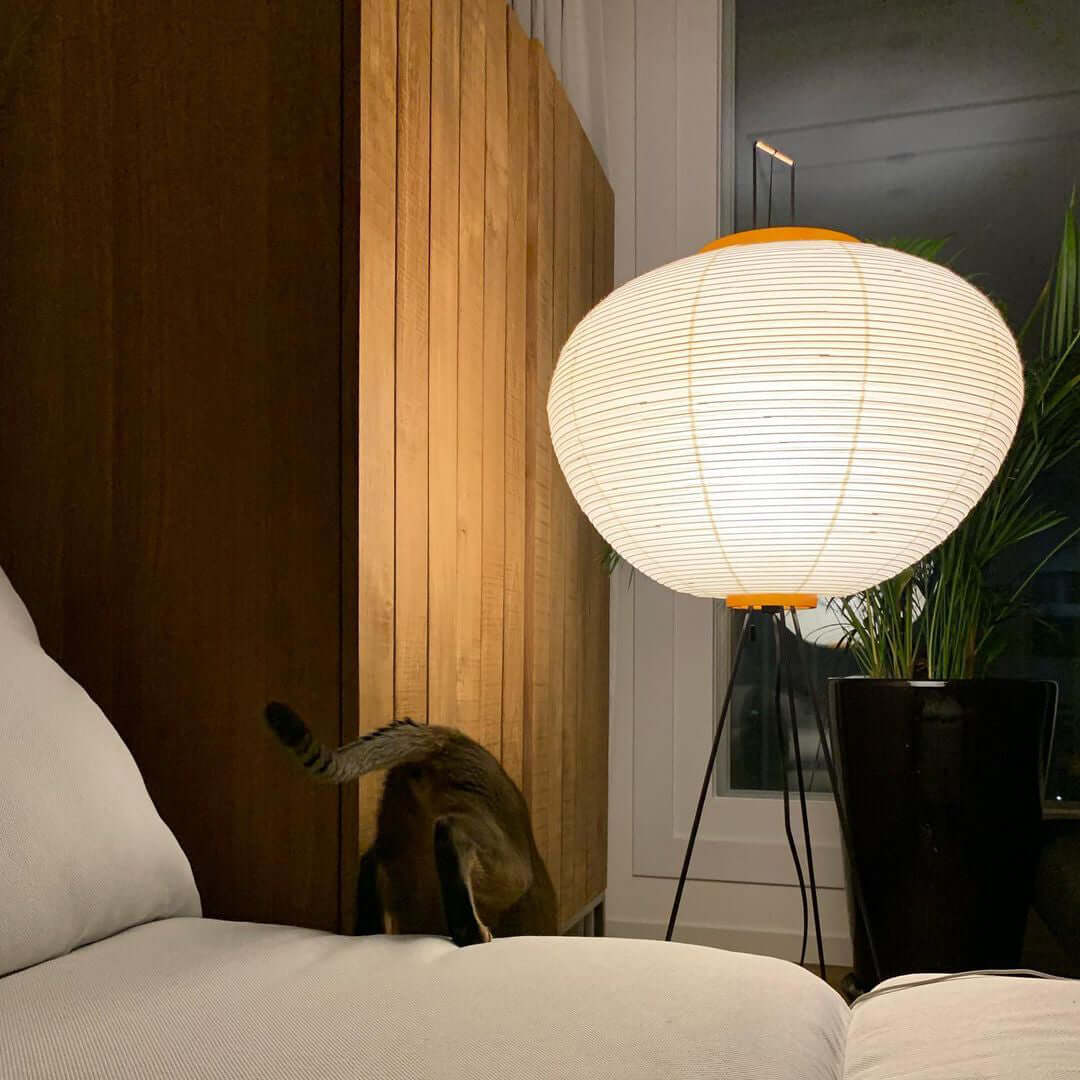 Reispapier Stehlampe | Wohnzimmer