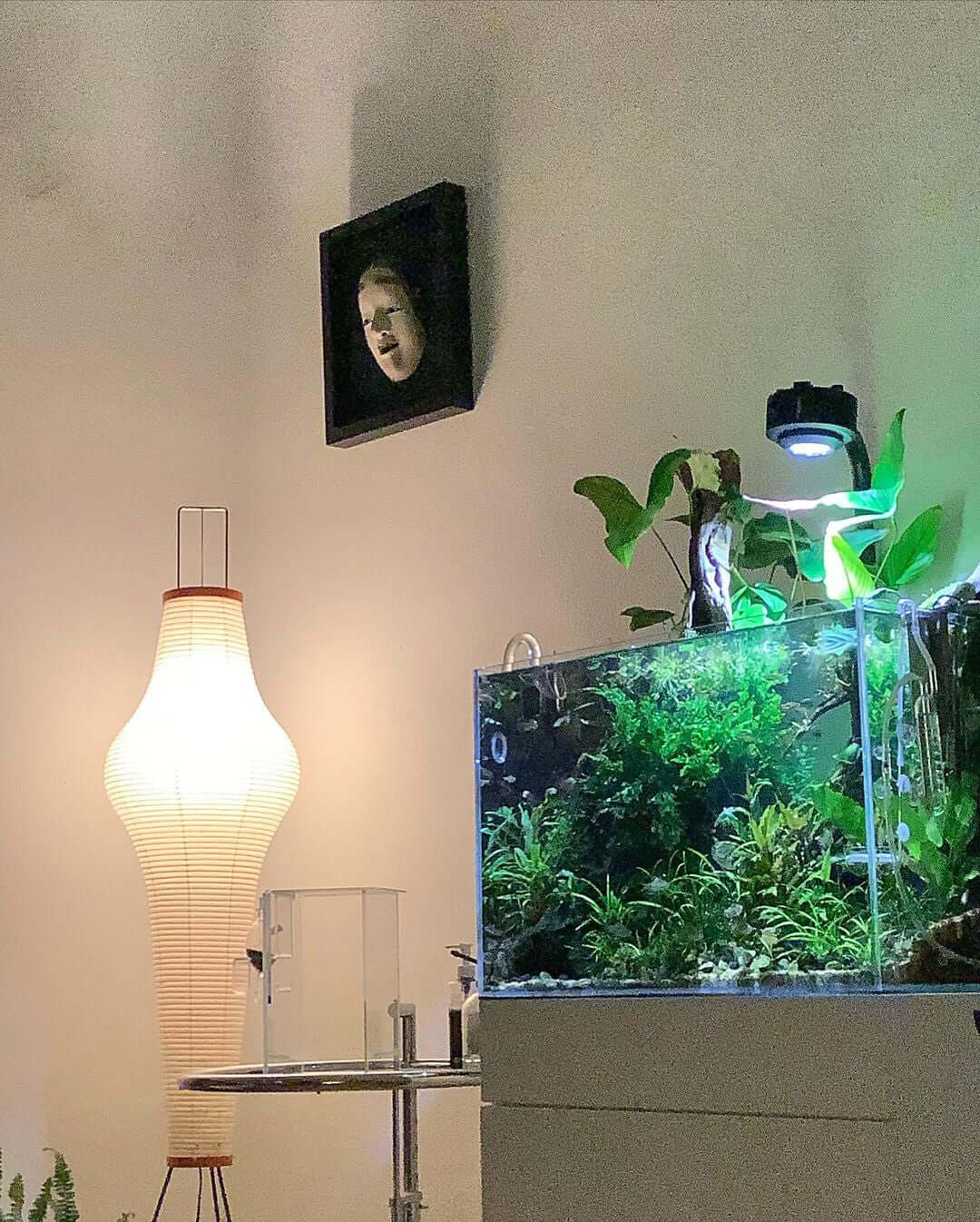 Reispapier Stehlampe | Wohnzimmer