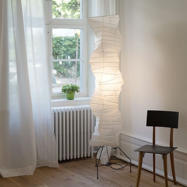Reispapier Stehlampe | Wohnzimmer