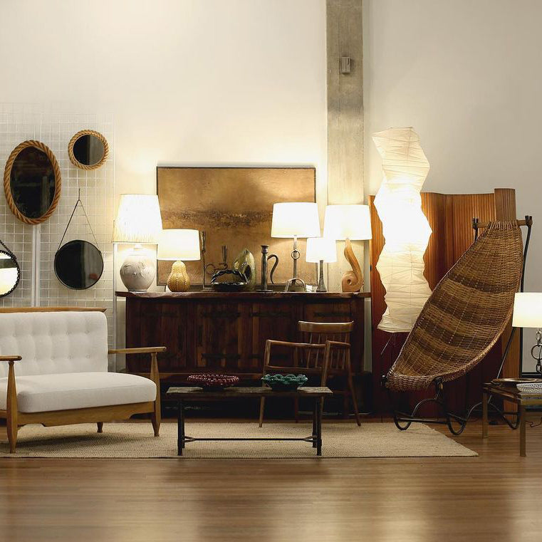 Reispapier Stehlampe | Wohnzimmer