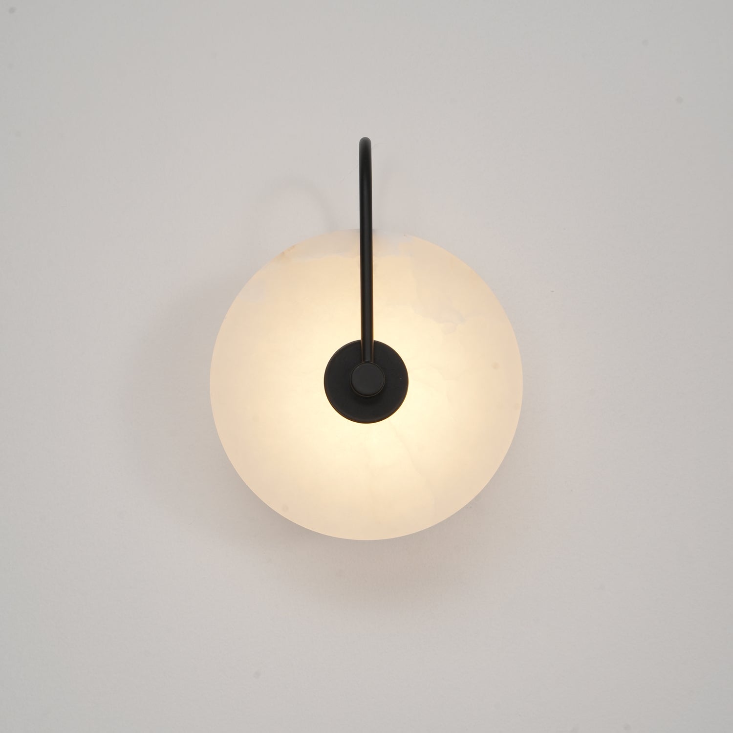 Runde lichtdurchlässige Wandleuchte für den Innenbereich