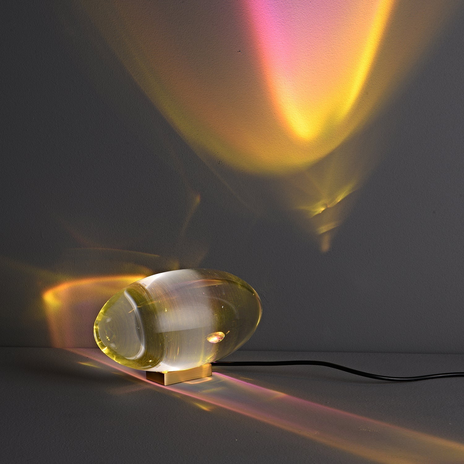 Ovale Kristall Tischleuchte | LED