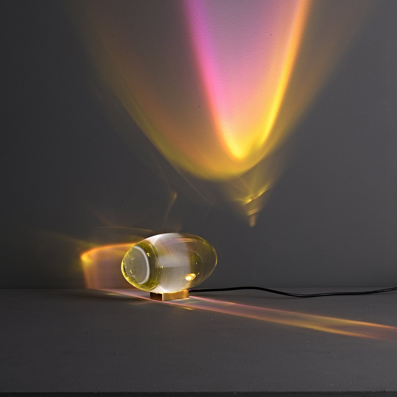 Ovale Kristall Tischleuchte | LED