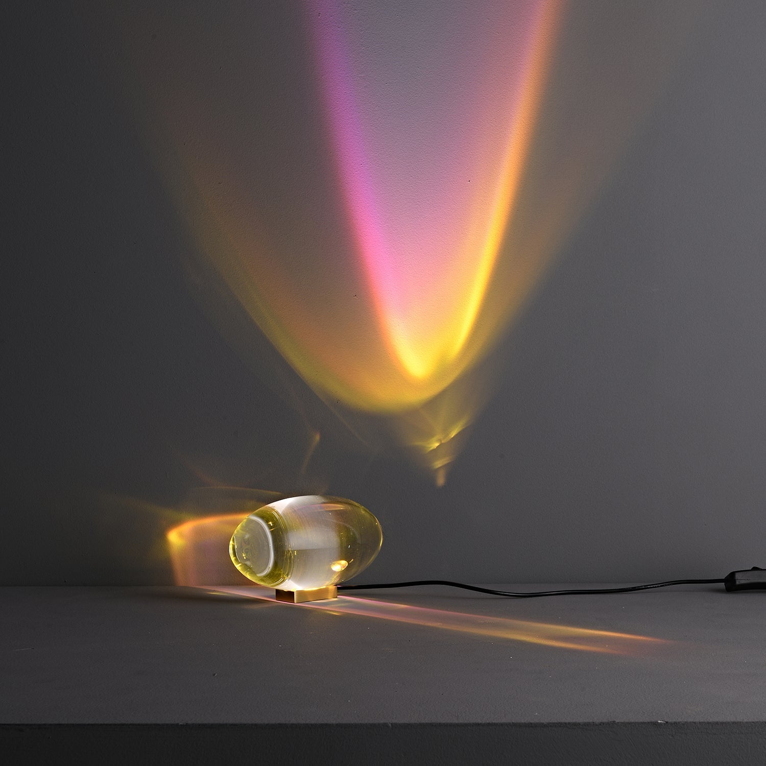 Ovale Kristall Tischleuchte | LED