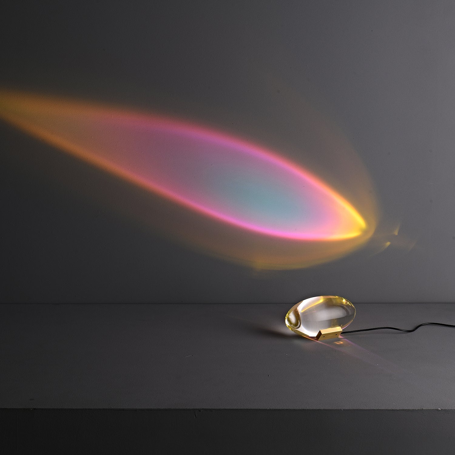 Ovale Kristall Tischleuchte | LED