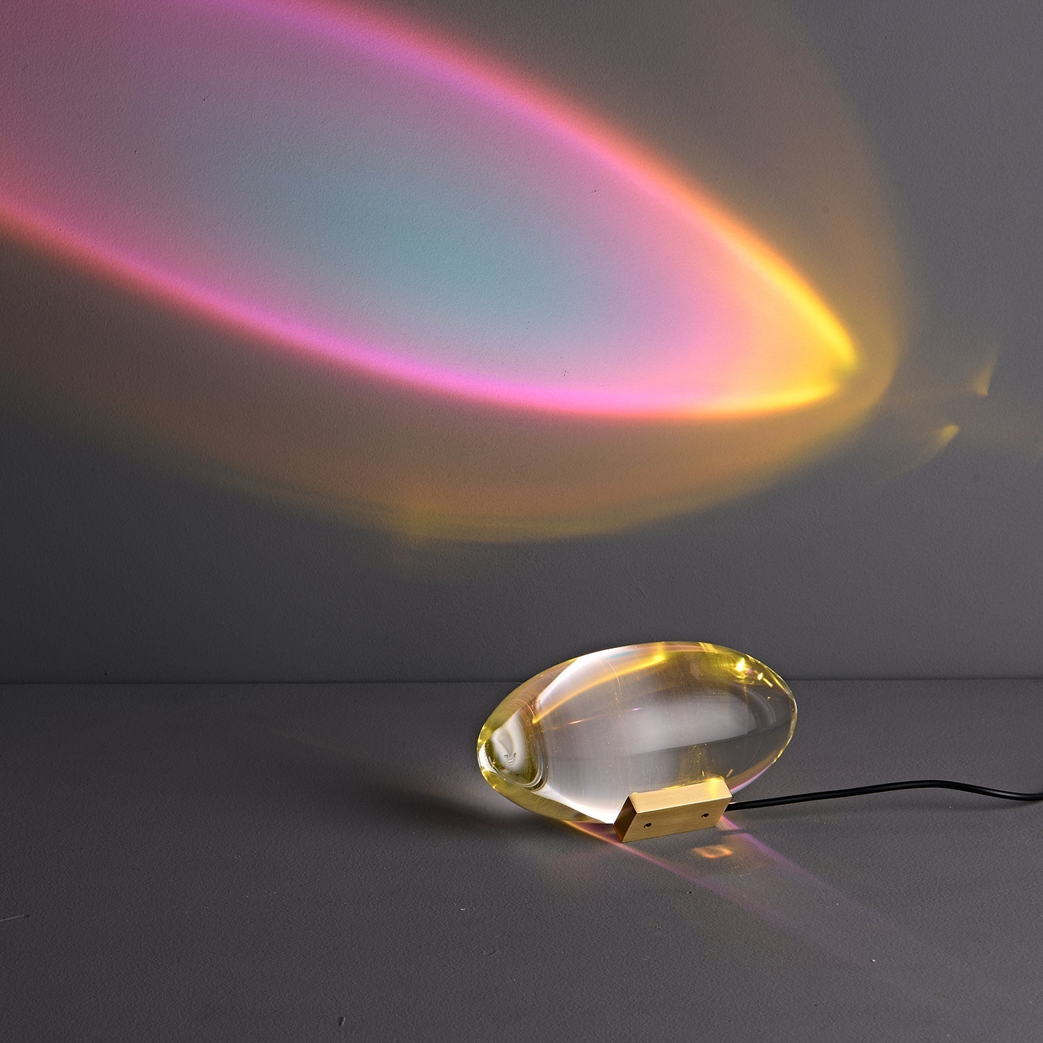 Ovale Kristall Tischleuchte | LED