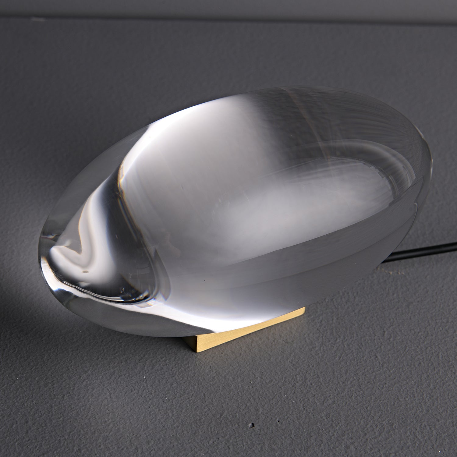 Ovale Kristall Tischleuchte | LED