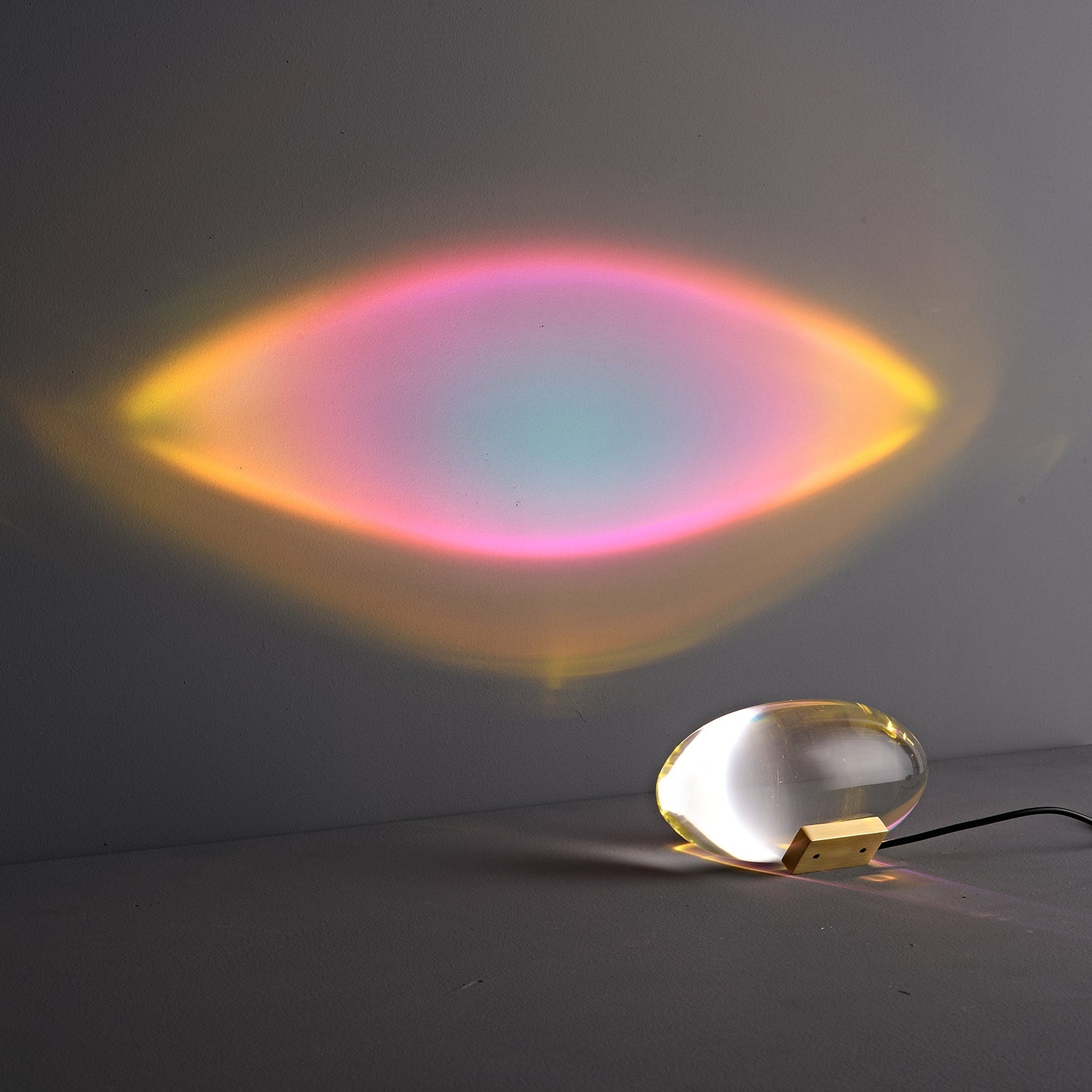 Ovale Kristall Tischleuchte | LED