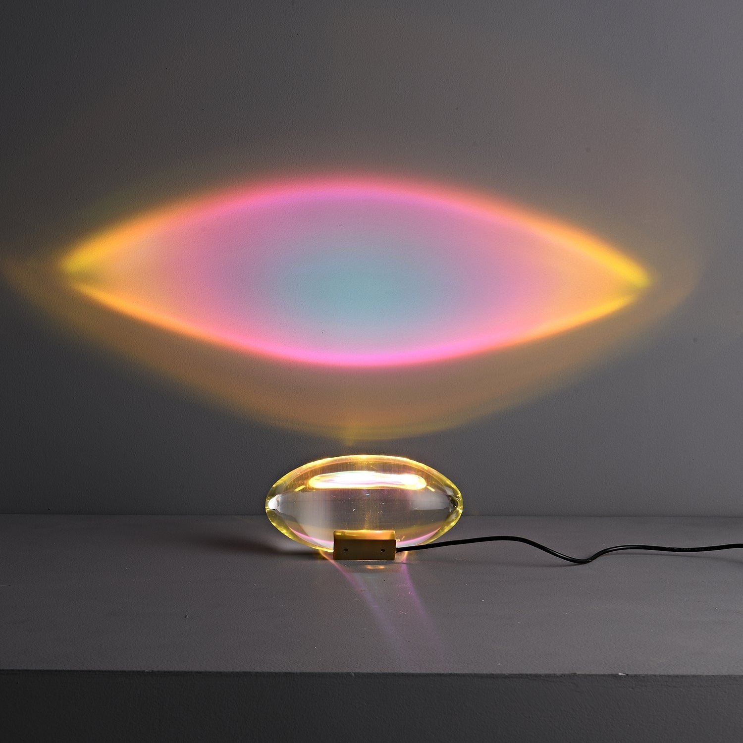 Ovale Kristall Tischleuchte | LED