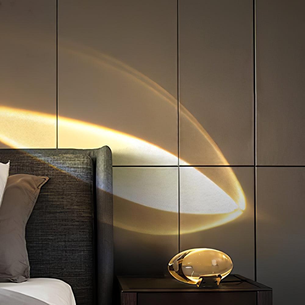 Ovale Kristall Tischleuchte | LED