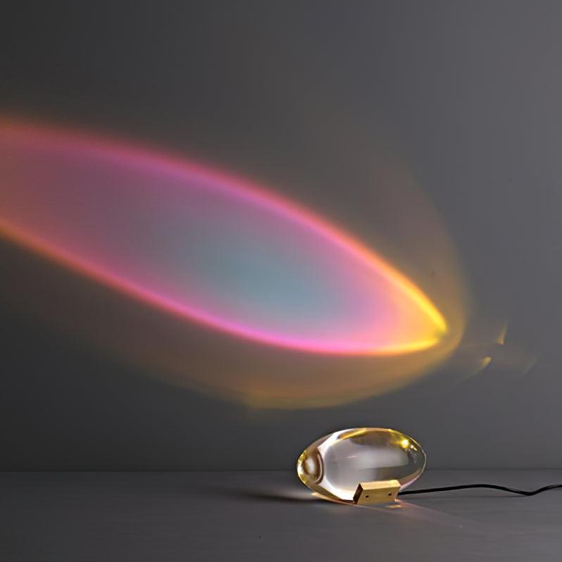 Ovale Kristall Tischleuchte | LED