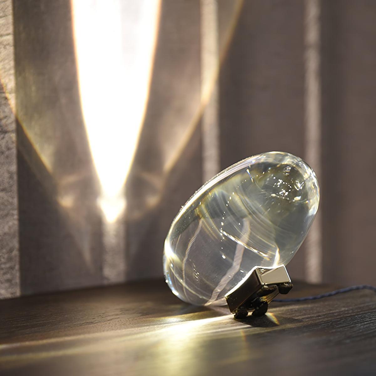 Ovale Kristall Tischleuchte | LED